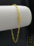 Imagem do Pulseira Cadeado 4mm Fecho Canhão Banhada a Ouro 18K