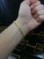 Pulseira Cadeado 6mm Fecho Canhão Banhada a Ouro 18K na internet