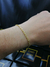 Pulseira Cadeado Alongado 2,5mm Fecho Tradicional Banhada a Ouro 18K