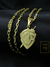 Corrente Cadeado 3,5mm Fecho Canhão + Pingente Escudo Fé com Espada Banhado a Ouro 18K - comprar online