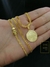 Corrente Grumet Lacraia 4,5mm Fecho Gaveta com Trava Dupla + Pingente Redondo Jesus Salmo 25 Banhado a Ouro 18K - SYNC MORE JOIAS