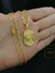 Corrente Cadeado 3,5mm Fecho Canhão + Pingente Face de Cristo Banhado a Ouro 18K na internet