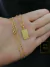 Corrente Tijolinho 1,5mm Fecho Tradicional + Pingente Placa Tudo Posso Naquele que Me Fortalece Banhado a Ouro 18K - SYNC MORE JOIAS