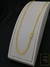 Imagem do Corrente + Pulseira Cadeado 3mm Fecho Canhão Banhado a Ouro 18k