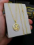 Corrente Cadeado Alongado 2,5mm + Pingente Redondo São Jorge Vazado P - Banhado a Ouro 18K - comprar online
