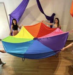 Paracaídas ARCOIRIS - 2,5 m de diámetro - comprar online