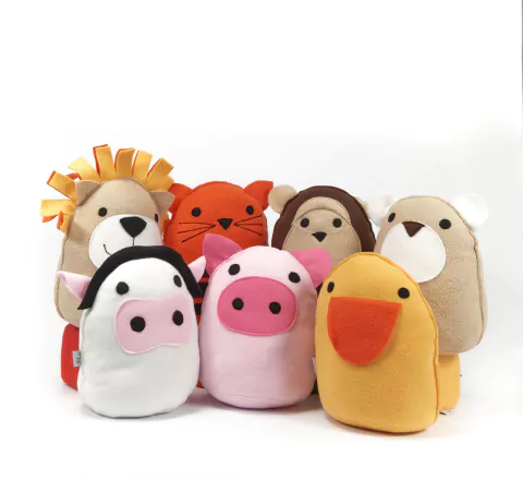 ÚLTIMAS UNIDADES! Set x 7 Almohadones Animales - Colección completa!