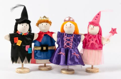 Combo Cuento de Hadas x 4 Títeres de Guante