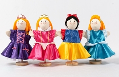 Combo Club de Princesas x 4 Títeres de Guante