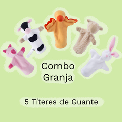 Combo Granja COMPLETO! - 5 Títeres de Guante
