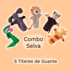 Combo SELVA Completo! - 5 Títeres de Guante