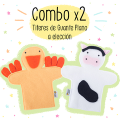 Combo x 2 Títeres de Guante Plano