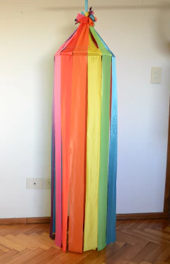 ¡Deco Kit de Tela! Lluvia de Colores + Cortina + Banderines en internet