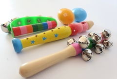 Set de 5 Instrumentos + Canasta FUCSIA en internet