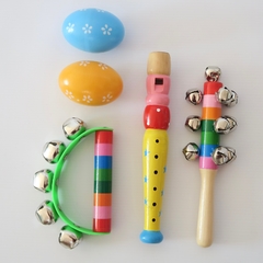 Set de 5 Instrumentos + Canasta NEGRA en internet