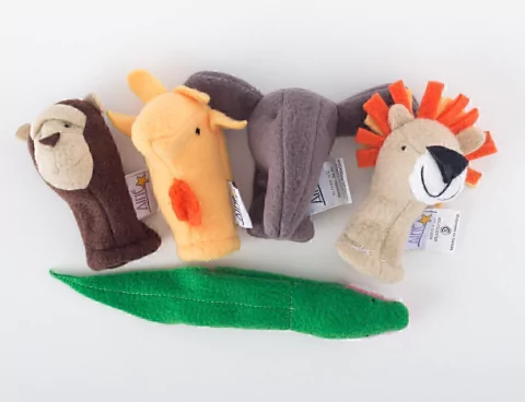 Pack Títeres de Dedo - Animales de la sabana