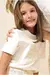 T-SHIRT CLARA INFANTIL OFF WHITE na internet