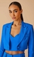 BLAZER CROPPED ALFAIATARIA AZUL KLEIN na internet