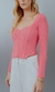 BLUSA TRICOT CORSET QUARTZO ROSA na internet