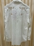 CAMISA MAXI ALGODÃO COM DESIGN TULE RECORTES OFF WHITE - comprar online
