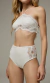 HOT PANTS MACRAMÊ ONDULADO OFF WHITE na internet