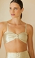 TOP COURO METALIZADO DOURADO
