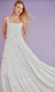 VESTIDO DECOTE NERVURA COM PREGAS OFF WHITE