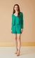 BLUSA DECOTE MANGA SINO VERDE ESMERALDA - KOE