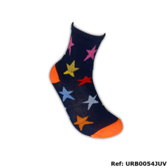 Meias Urbans Crossfit Bike Skate Cano Alto Estrelas Coloridas - loja online
