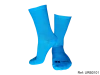 Meias Urbans Crossfit Bike Skate Cano Alto Fluorescente Azul Claro