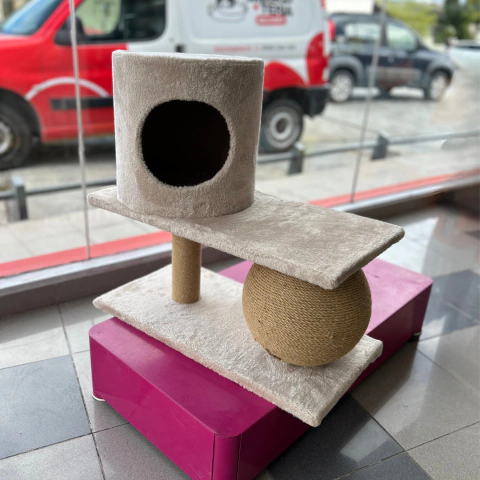 Rascador Yute Esfera y Cilindro