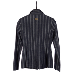 blazer jeans espinha de peixe