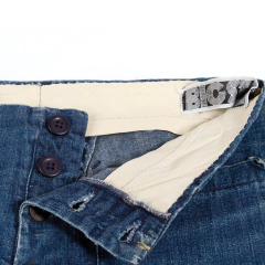 Jeans flare com cós alfaiataria