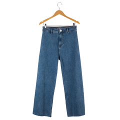 calça jeans wide leg