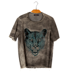 camiseta jeans logada