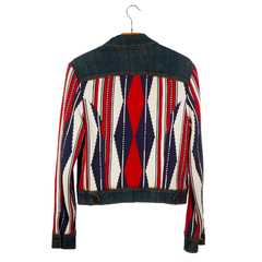 jaqueta jeans trucker fit regular corte reto