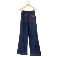calça jeans pantalona