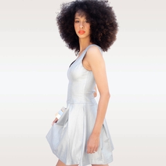 Vestido Jeans Metalizado