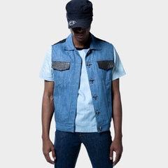 Imagem do Colete jeans color blocking