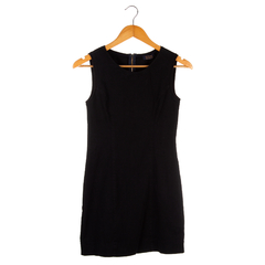 vestido jeans tubo ajustado ao corpo com zíper aparente