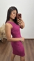 Vestido Canelado Ribana Midi Fenda Cruzada Regata Sabrina Fúcsia - Menta Pimenta Rosa - Loja de roupas femininas - estilo - Moda básica - atemporal - estilosa
