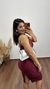 Vestido Canelado Ribana Midi Regata Tradicional Fenda Laís Marsala - Menta Pimenta Rosa - Loja de roupas femininas - estilo - Moda básica - atemporal - estilosa