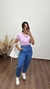 Calça Alfaiataria Cintura Alta Cinto Pietra Azul - comprar online