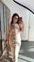 Vestido Ribana Longo Longuete Bicolor Nude Chocolate - Menta Pimenta Rosa - Loja de roupas femininas - estilo - Moda básica - atemporal - estilosa