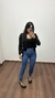 Calça Jeans Elastano Mom Cintura Alta Lavagem Média Betânia - comprar online