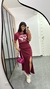 Saia Canelada Ribana Midi Longa Longuete Fenda Isadora Marsala - Menta Pimenta Rosa - Loja de roupas femininas - estilo - Moda básica - atemporal - estilosa