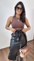 Blusa Cropped Poliamida Regata Nadador Atenas Marrom na internet