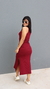 Vestido Canelado Ribana Longuete Longo Regata Fenda Bruna Marsala - Menta Pimenta Rosa - Loja de roupas femininas - estilo - Moda básica - atemporal - estilosa