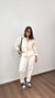 Calça Jeans Mom Cintura Alta Verônica Off White - comprar online