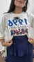 T-shirt Tee Camiseta Cropped Algodão 1996 A Brasileira Araras Off White - comprar online
